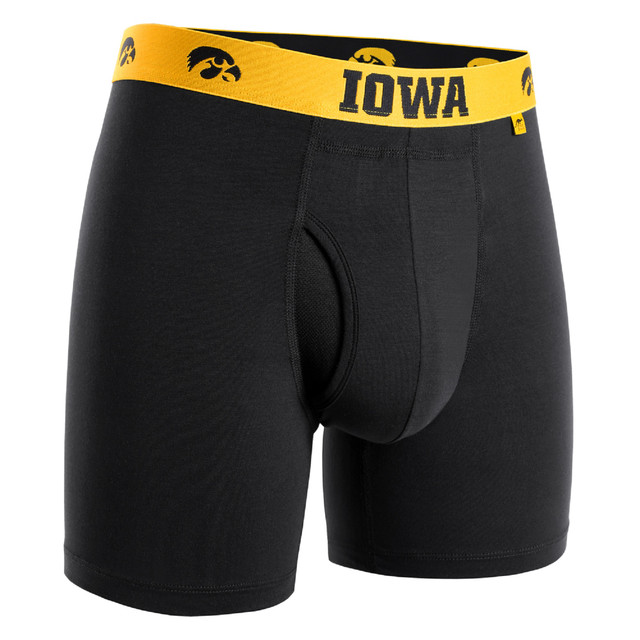 2UNDR NCAA Team Colors Men's Swing Shift Boxers (Uiowa Black)