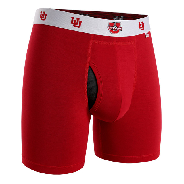 2UNDR NCAA Team Colors Men's Swing Shift Boxers (Utah Red)