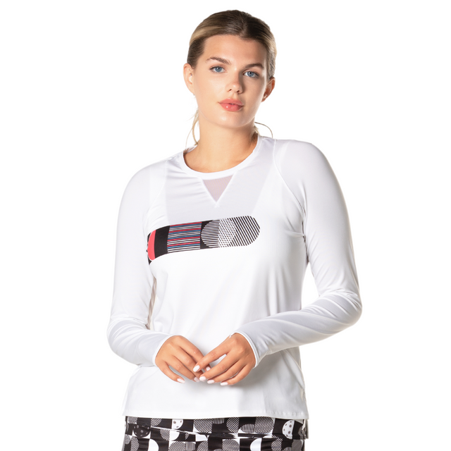 Lucky In Love Women's Pickleball Long Sleeve Shirt.