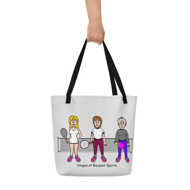 "Stages of Racquet Sports" Tote Bag