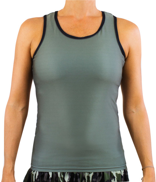 Faye+Florie Piped Racer Tennis Shirt