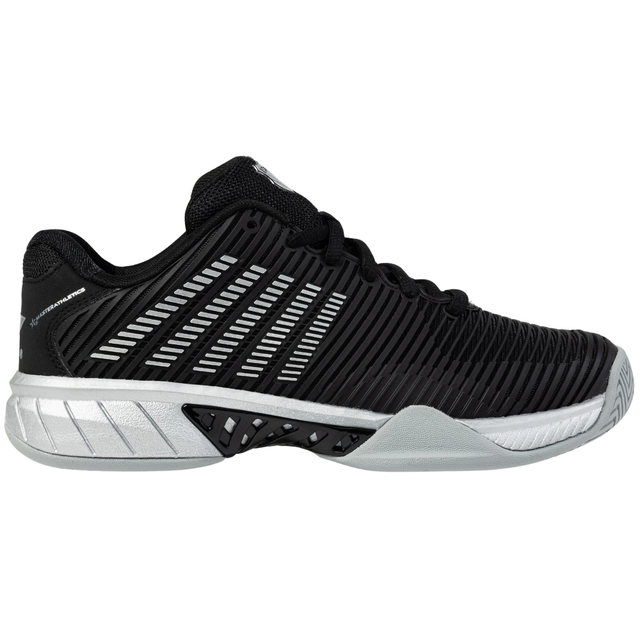 K-Swiss/Master Athletics Women's Hypercourt Express 2 Tennis Shoe (Black/Silver)