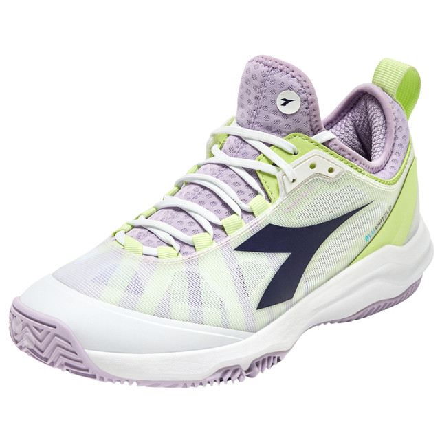 Diadora Women's Speed Blushield Fly 4+ All Ground Tennis Shoe (White/Astral Aura)
