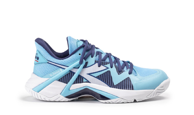 Diadora Women's B.Icon 2 All Ground Tennis Shoe (Bright Baby Blue/White)