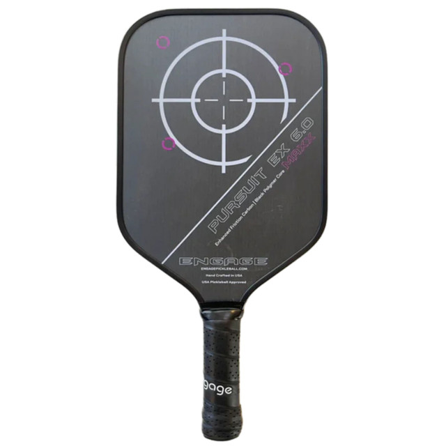 Engage Pursuit MAXX EX 6.0 | Enhanced Friction Carbon | Standard Pickleball Paddle
