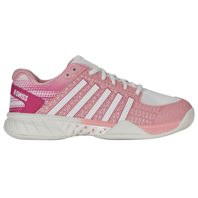 K-Swiss Women's Express Light Pickleball Shoe (Raspberry Sorbet/Cloud Dancer)