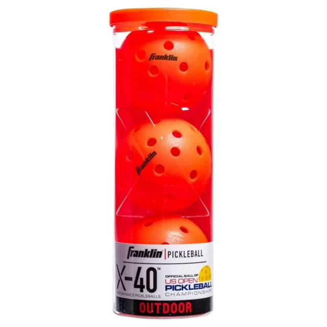 チルホール　1500kg Franklin Sports X-40 Outdoor Pickleball Balls (Lava) - paddlepro