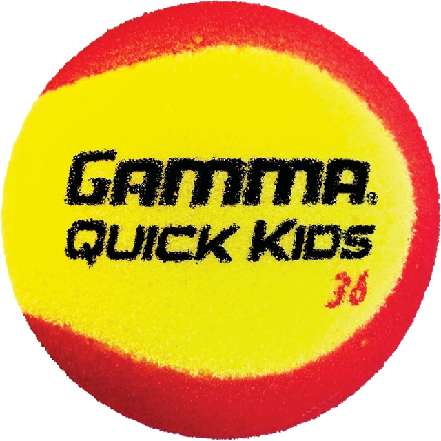 GAMMA Quick Kids 36 Training Tennis Balls for Kids & Beginners
