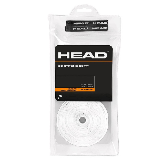 HEAD Xtreme Soft Overgrip. (30-Pack, White)