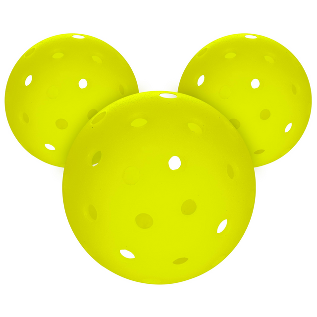 Franklin Sports Training Pickleballs 69mm - Pickleball 3 Pack - Optic Yellow