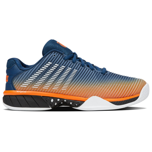 K-Swiss Men's Hypercourt Express 2 Tennis Shoe (Blue Opal/Black/White)