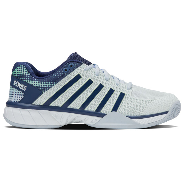 K-Swiss Men's Express Light Pickleball Shoe (Bit Of Blue/Oceana/Patina Green)