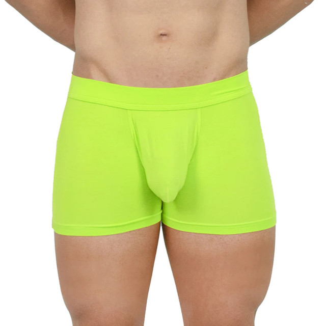 Obviously EliteMan - Boxer Brief 3 inch Leg (Lime, X-Large)