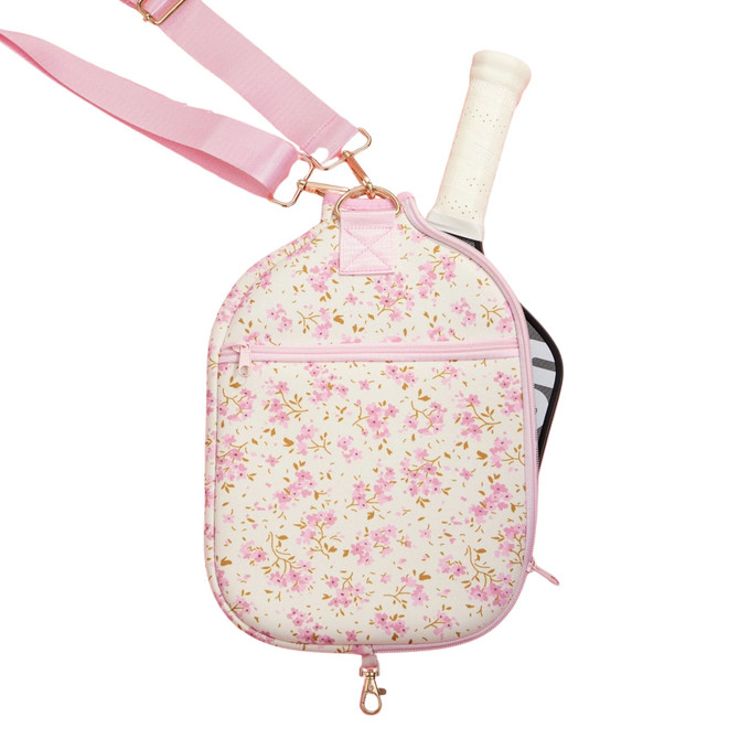 Stone & Stitch Neoprene Pickleball Paddle Bag (Lavender Floral)
