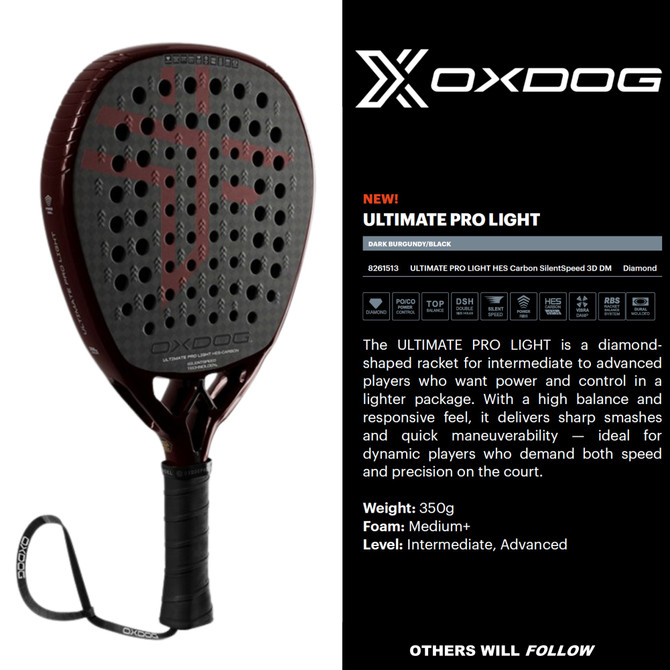 Oxdog ULTIMATE PRO LIGHT Padel Racquet