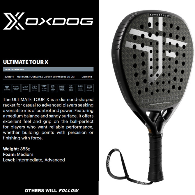Oxdog ULTIMATE TOUR X Padel Racquet