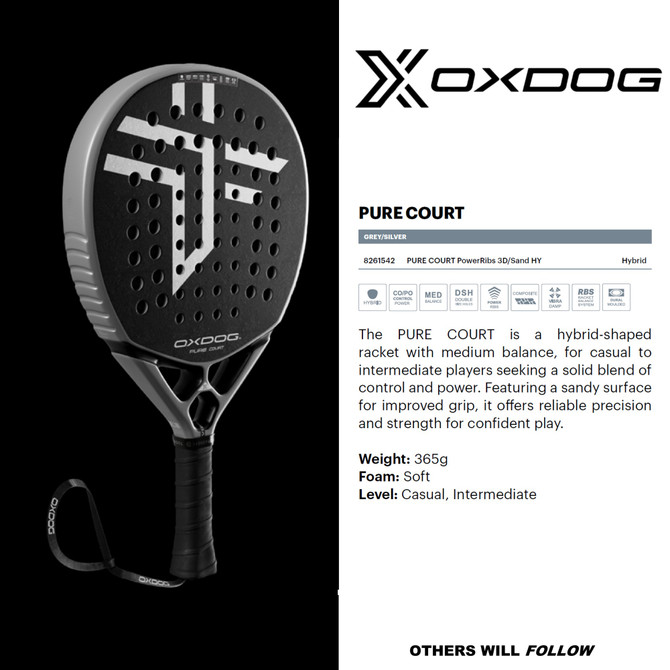 Oxdog PURE COURT Padel Racquet