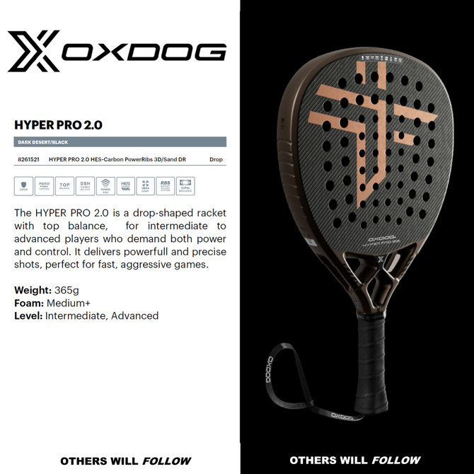 Oxdog HYPER PRO 2.0 Padel Racquet