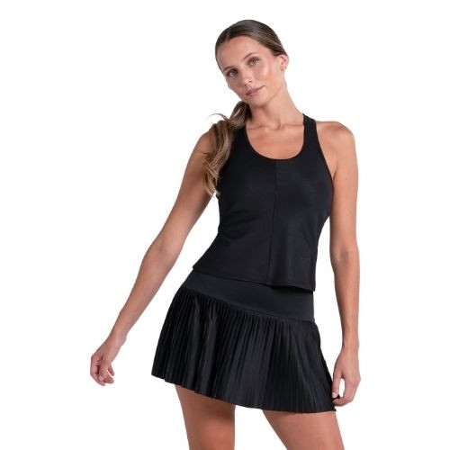 Lucky In Love Scoop Neck Rib Tank with Bra  