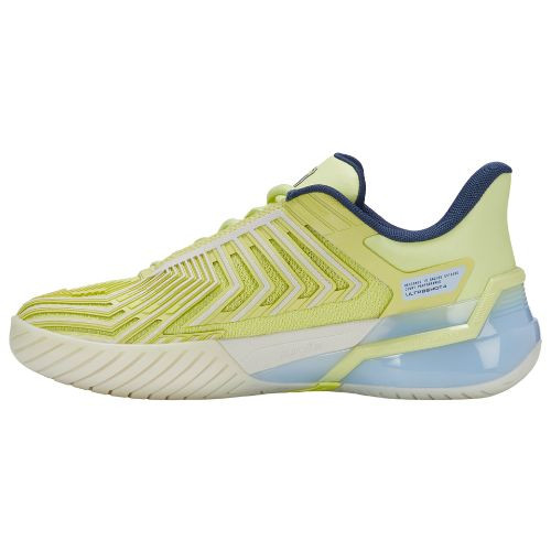K-Swiss Women's Ultrashot 4 Tennis Shoe (Luminary Green/Blanc De Blanc/Ballad Blue)