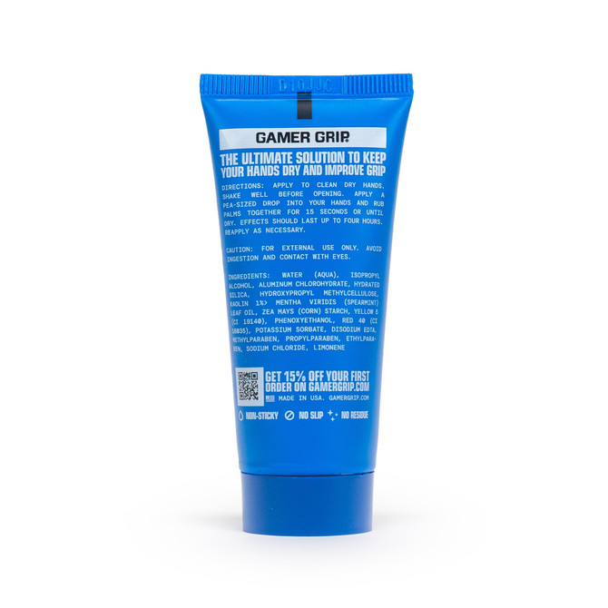 Gamer Grip Gaming Cream for Sweaty Hands | Chalk-Free Liquid Formula | Grip Enhancer for Hands | Anti Sweat Cream Ideal for Gaming | Ultra Control & Precision | Made in USA