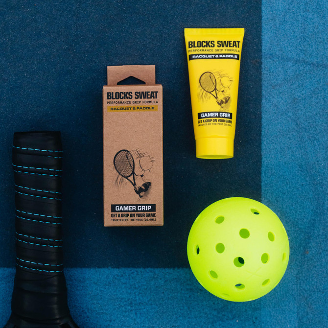 Gamer Grip Cream for Tennis, Pickleball, Paddle, Racquetball, Squash & Racket Sports | Anti Slip Grip Enhancer Sweat Cream for Improved Performance | Chalk-Free Liquid Formula | Made in USA
