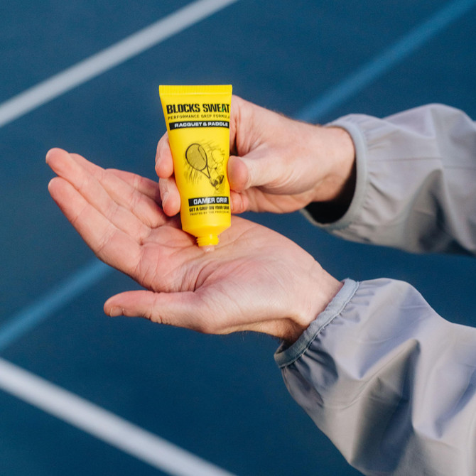 Gamer Grip Cream for Tennis, Pickleball, Paddle, Racquetball, Squash & Racket Sports | Anti Slip Grip Enhancer Sweat Cream for Improved Performance | Chalk-Free Liquid Formula | Made in USA