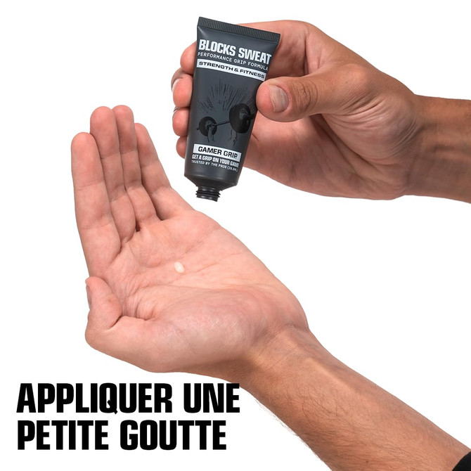 Gamer Grip Strength & Fitness Cream for Sweaty Hands - Chalk-Free Liquid Formula Grip Cream for Weightlifting, Climbing, Golf, Gymnastics Grips & Pole, Sweat Control for Instant Dry Hands, Made in USA