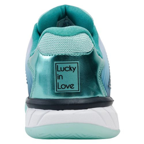 K-Swiss/Lucky In Love Women's Hypercourt Express 2 Tennis Shoe (Capri/White/Midnight) 