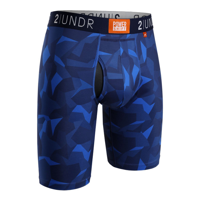 2UNDR Mens Power Shift 9" Boxer Long Leg  Underwear