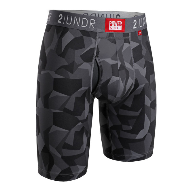 2UNDR Mens Power Shift 9" Boxer Long Leg  Underwear