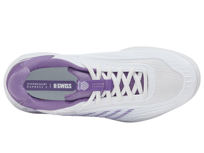 K-Swiss Women's Hypercourt Express 3 (White/Purple Haze/Lunar Rock)