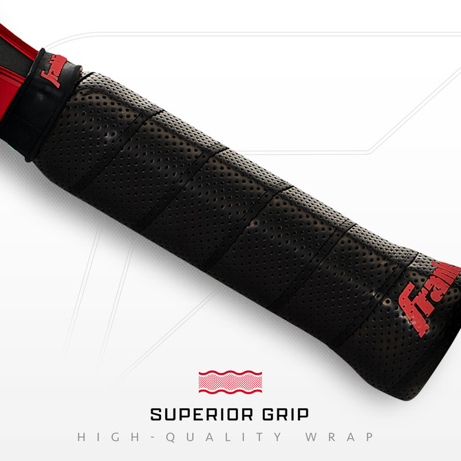 Franklin Sports C45 Carbon Fiber Pickleball Paddle (Dynasty, 14mm, Red)