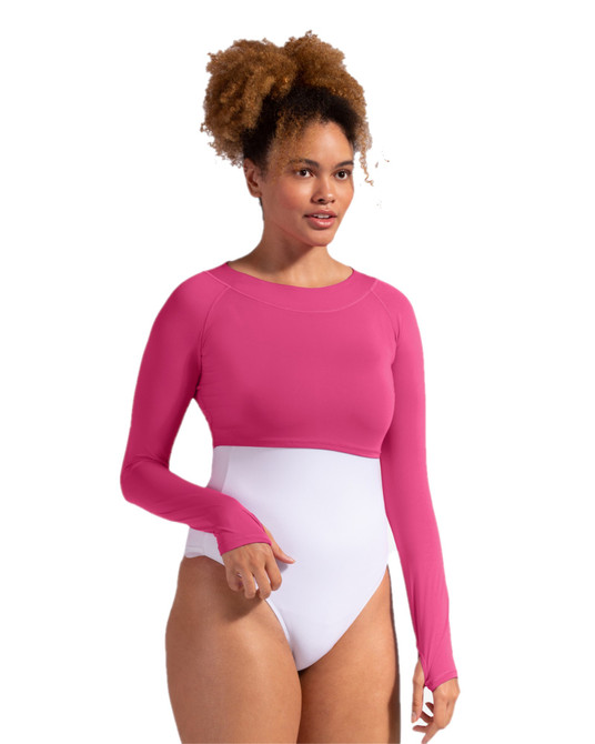 BloqUV Women's  UPF 50+ Sun Protection Active Crop Top