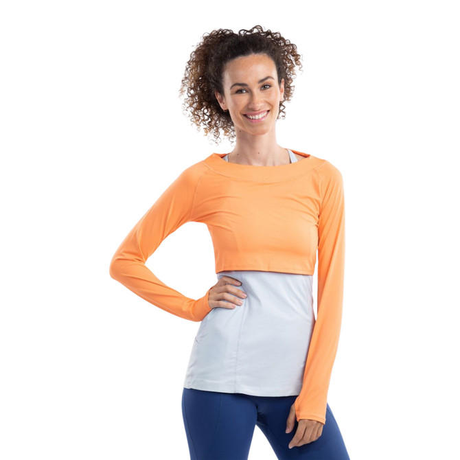 BloqUV Women's  UPF 50+ Sun Protection Active Crop Top