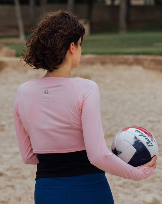 BloqUV Women's  UPF 50+ Sun Protection Active Crop Top