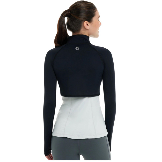 BloqUV Women's UPF 50+ Sun Protection Active Full Zip Crop Top Jacket.