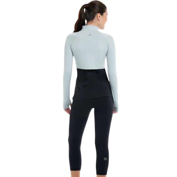 BloqUV Women's UPF 50+ Sun Protection Active Full Zip Crop Top Jacket.