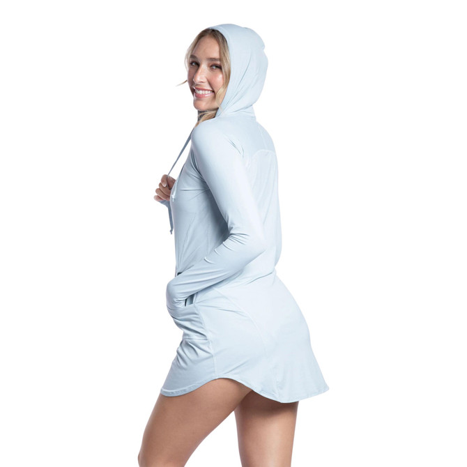 BloqUV Women's UPF 50+ Sun Protection Active Hoodie Dress