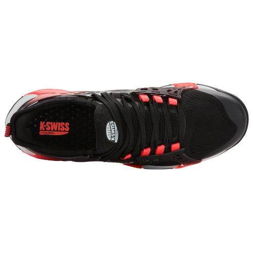 K-Swiss Men's K-Frame Padel Shoe (Black/Micro Chip/Neon Lava)