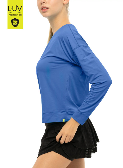 Lucky In Love Hype Long Sleeve Tennis Shirt.