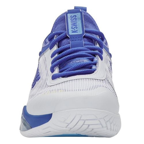 K-Swiss Men's Hypercourt Pinnacle Tennis Shoe (White/Dazzling Blue/ Baltic Sea) 