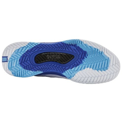 K-Swiss Men's Hypercourt Pinnacle Tennis Shoe (White/Dazzling Blue/ Baltic Sea) 