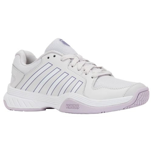 K-Swiss Women's Court Express Pickleball Shoe (Nimbus Cloud/White/Purple Haze)