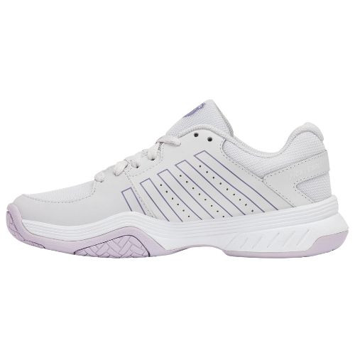 K-Swiss Women's Court Express Pickleball Shoe (Nimbus Cloud/White/Purple Haze)