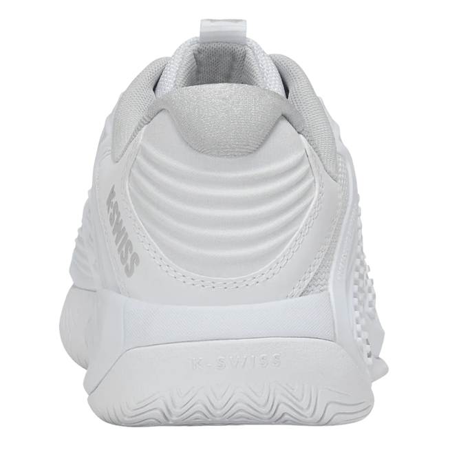 K-Swiss Women's Hypercourt Express 3 Wide (White/Dawn Blue/Silver).