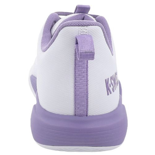 K-Swiss Women's Ultrashot Light Tennis Shoe (White/Purple Haze/Neon Lavender)