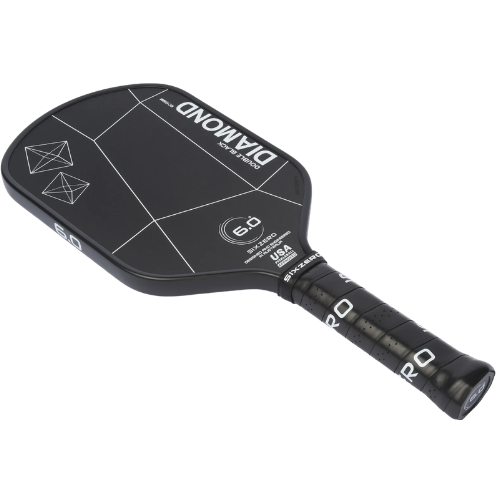 Six Zero Double Black Diamond Control 15mm Elongated Pickleball Paddle