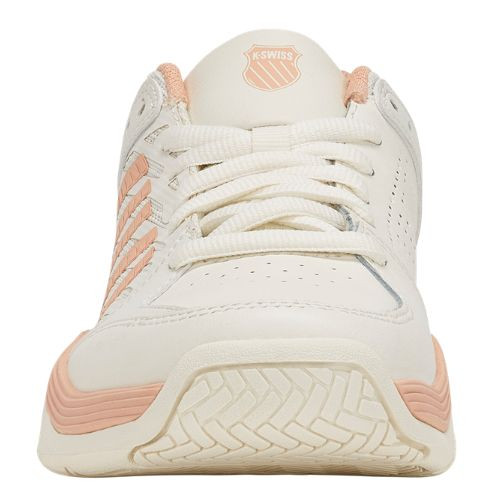 K-Swiss Women's Court  Express 2 Tennis Shoe (Egret/Peach Parfait)