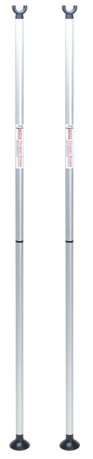 Tourna Single Sticks for Tennis, Portable Design, Chrome
